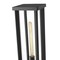 Z-Lite Glenwood 1 Light Outdoor Pier Mounted Fixture, Black & Clear 586PHBR-553PM-BK - alternate 3